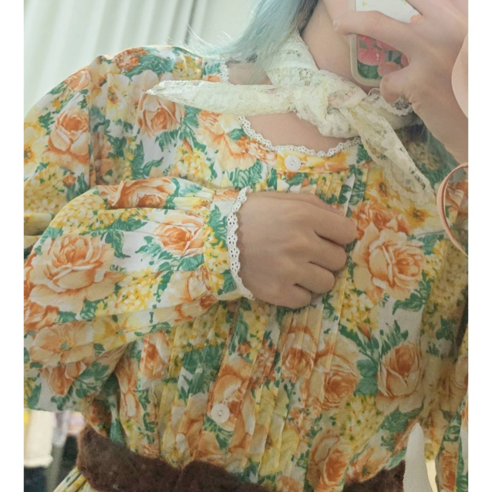 古著日葵洋裝-細節圖5