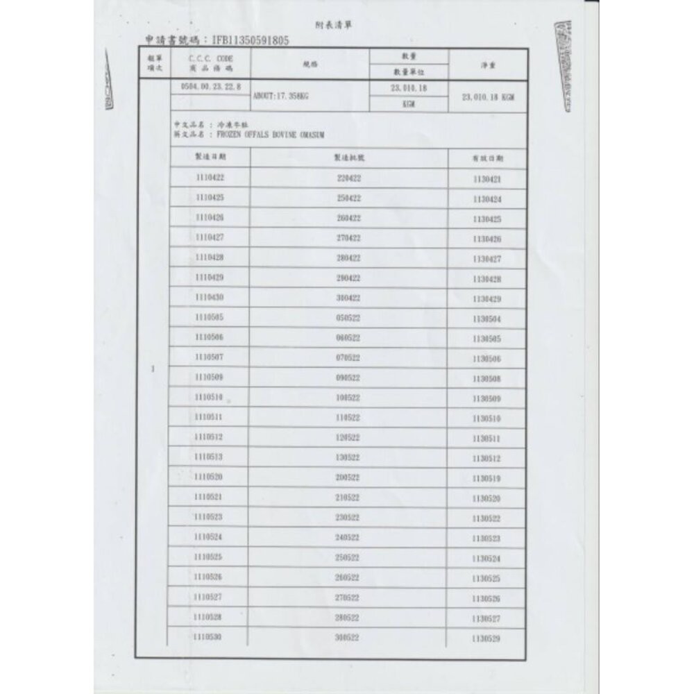 板橋阿禧鮮魚行 黑毛肚 百頁 牛 現貨-細節圖2