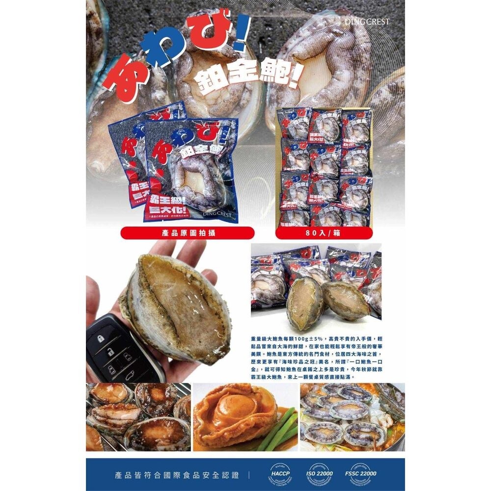 板橋阿禧鮮魚行 柏金鮑魚 超大 九孔鮑魚 現貨-細節圖3