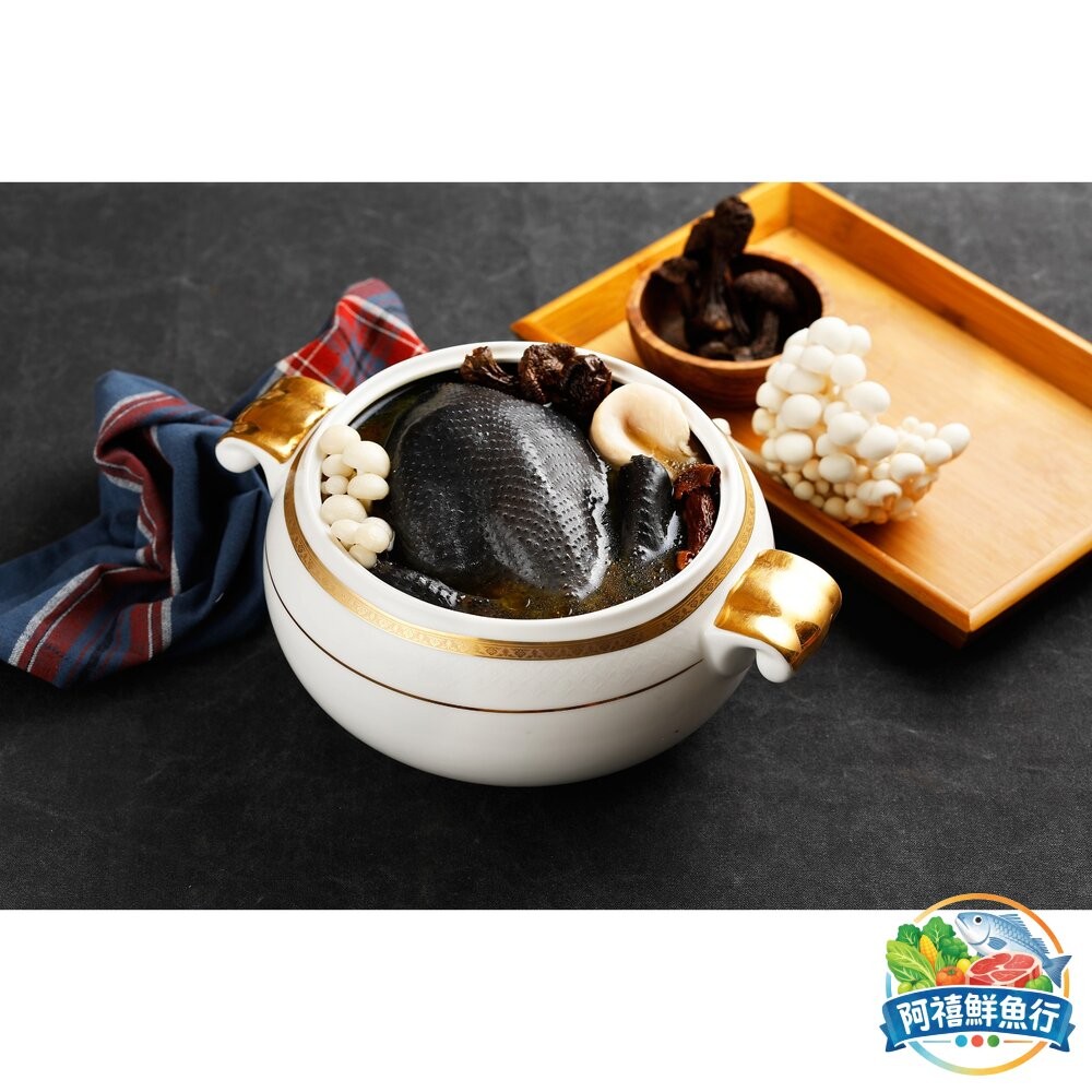 板橋阿禧鮮魚行【禎祥食品】御膳姬松茸燉雞湯禮盒-烏骨全雞 3000g (常溫保存) 年菜 圍爐 餐宴 聚餐 過年 特殊-細節圖4