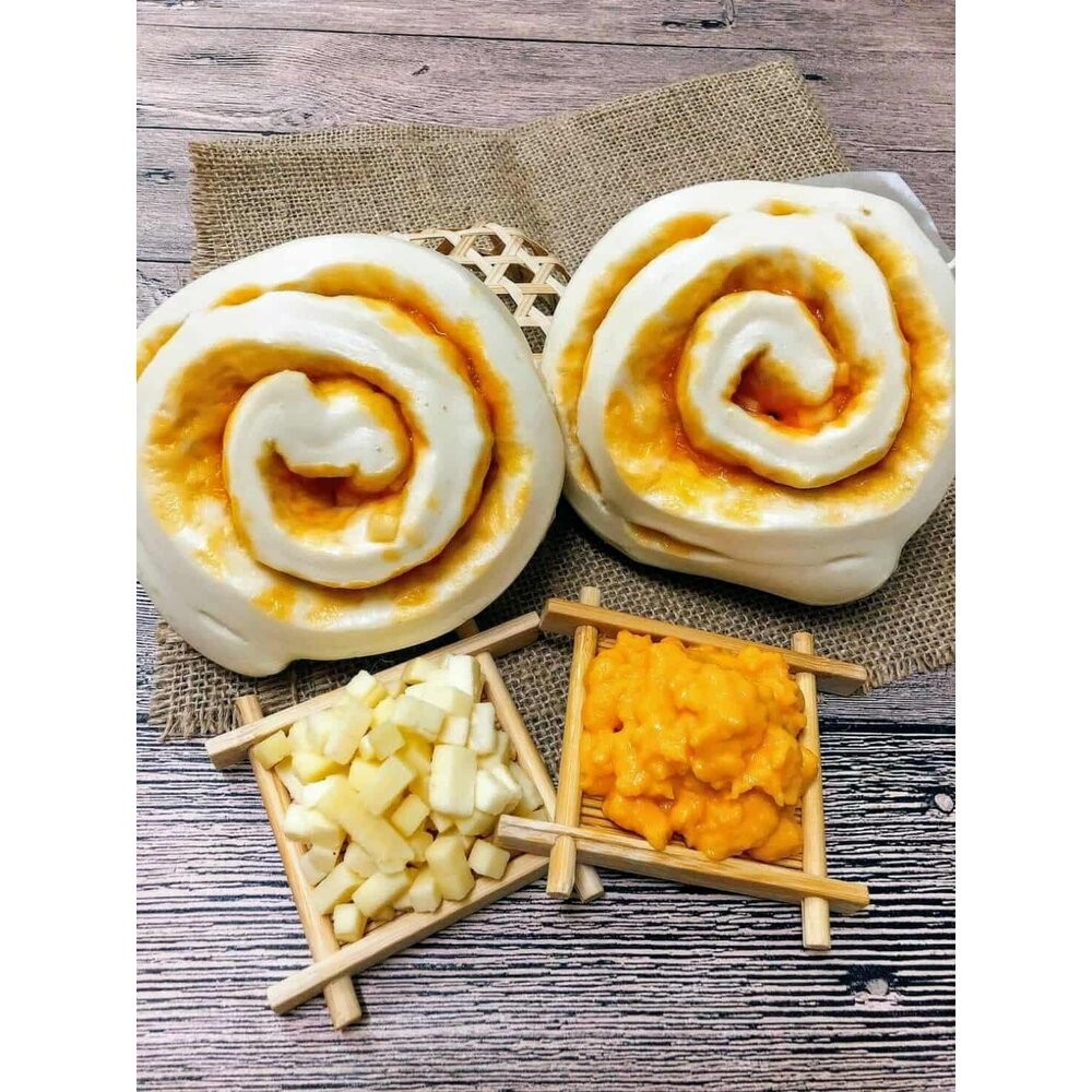 板橋阿禧鮮魚行手工老麵  牛奶饅頭 黑糖可可饅頭 辣味筍包(素)  高麗菜包 蔥花捲 芋頭捲 起士捲 鮮肉包 肉包 包-規格圖5