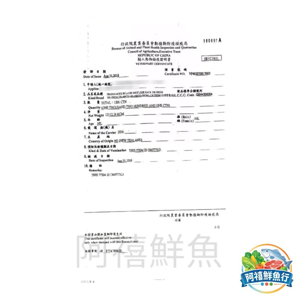 板橋阿禧鮮魚行法式羔羊 小羔羊 羊排 8骨 羊肩排  全站799元免運費 現貨-細節圖2