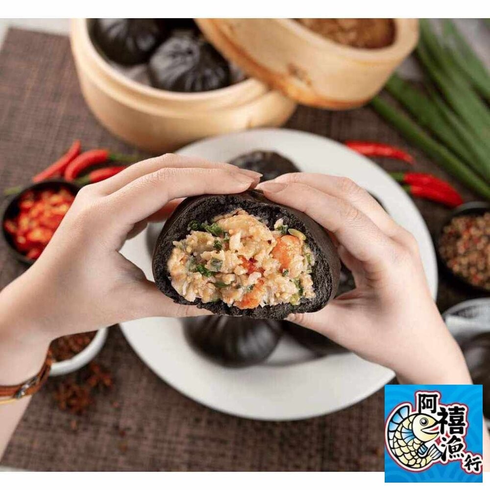 板橋阿禧鮮魚行宏裕行 霸王海鮮包 鮮蝦 花枝 干貝 包子  全站799元免運費 現貨-細節圖4