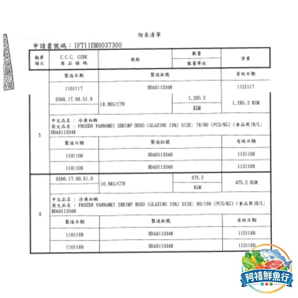 板橋阿禧鮮魚行【嚴選鮮蝦｜大白蝦上桌】〔訂單滿兩千限量加購兩盒 〕海蝦 草蝦 白刺蝦 手臂蝦 泰國蝦 蝦  全站799-細節圖4