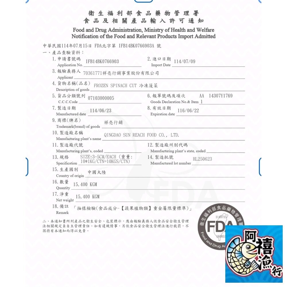 板橋阿禧鮮魚行熟冷凍  青花菜 綠花菜 綠花椰菜 花椰菜  冷凍蔬菜  蔬菜  全站799元免運費 現貨-細節圖2