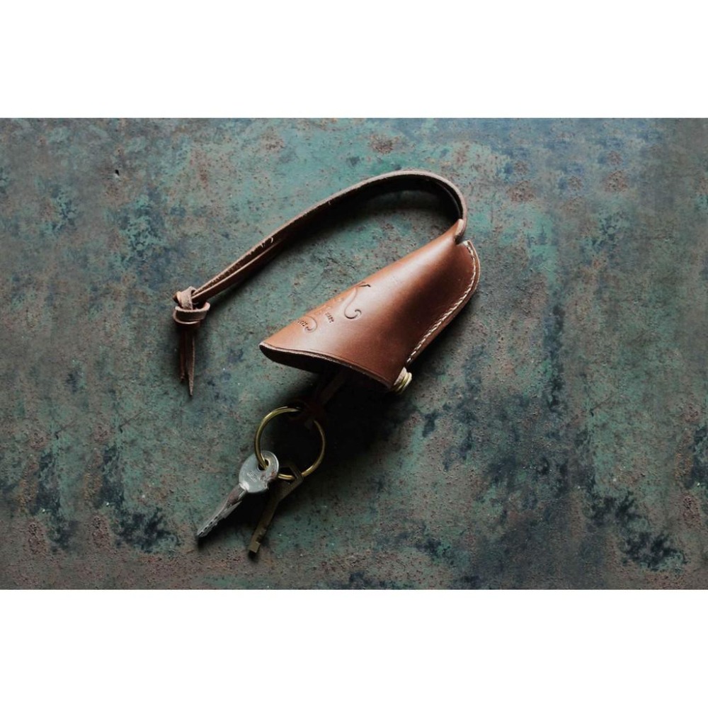 再減111 S.F.K. Leather Bell Key Case 咖啡色 鐘型鑰匙包-細節圖6