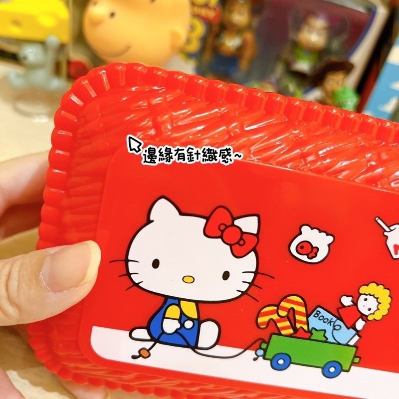 現貨🔥日本正版Kitty編織造型便當盒/保鮮盒580ml-細節圖2