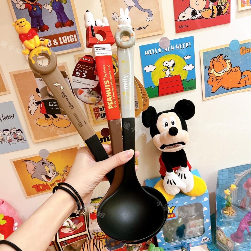 現貨🔥日本正版小熊維尼/史努比湯勺/鍋鏟-細節圖2