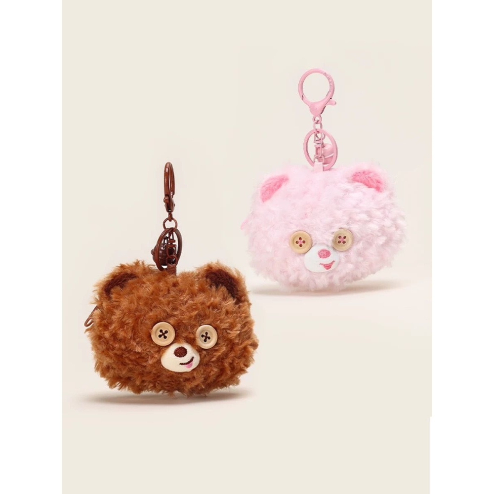 陪伴小熊毛絨掛飾 耳機套 吊飾-細節圖2