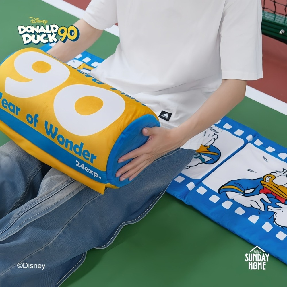 迪士尼｜唐老鴨膠卷抱枕 原創風格 靠墊/午睡枕/擺飾枕/角色居家擺件/拍照造型枕-細節圖3