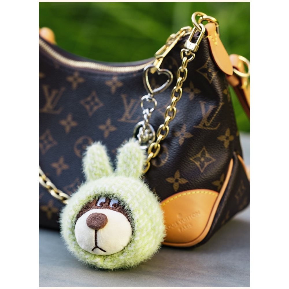 【小熊漢斯毛絨吊飾】兔頭造型角色公仔掛件｜可愛包包掛飾 公仔掛飾 包包吊飾 鑰匙圈 療癒小物-細節圖3