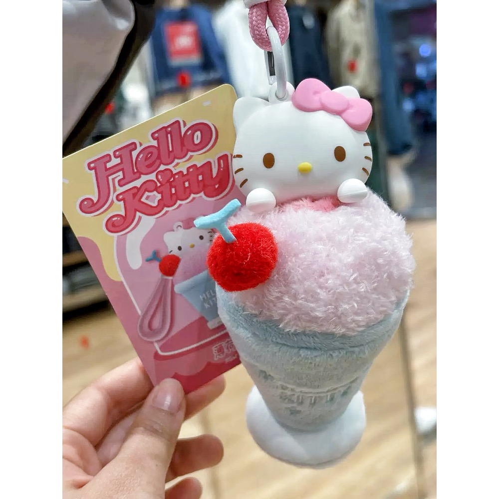 Hello Kitty盲盒吊飾｜甜點造型香薰公仔 毛絨香氛包包吊飾 多款隨機收藏角色掛件-細節圖8
