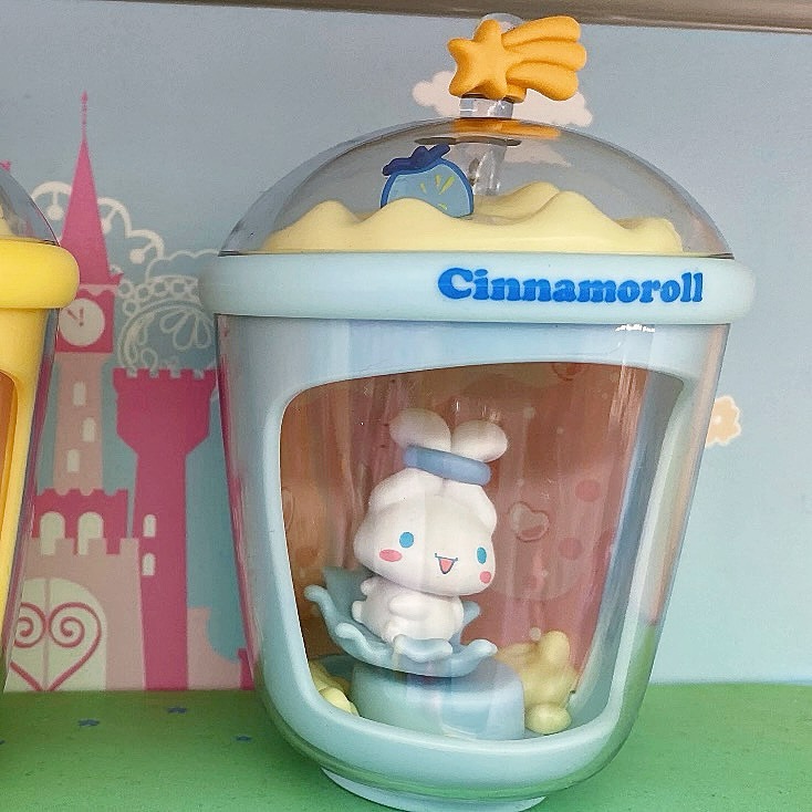 【正版Sanrio家族】奶茶杯造型光動盲盒｜角色擺飾/桌面療癒小物/光線感應/隨機抽抽樂/盲盒-細節圖8