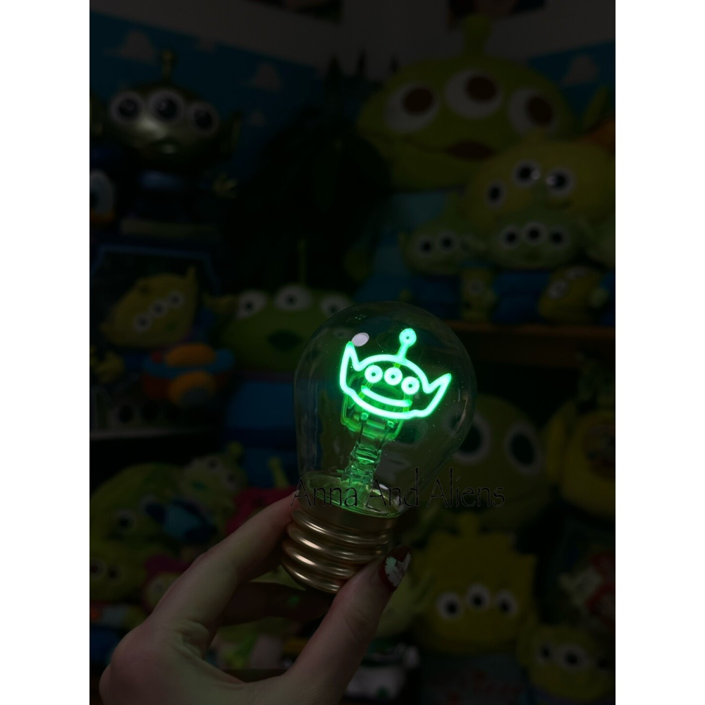 玩具總動員三眼怪燈泡 小夜燈 氛圍燈 禮物推薦 綠光LED裝飾燈 卡通造型擺飾 房間裝飾-細節圖2