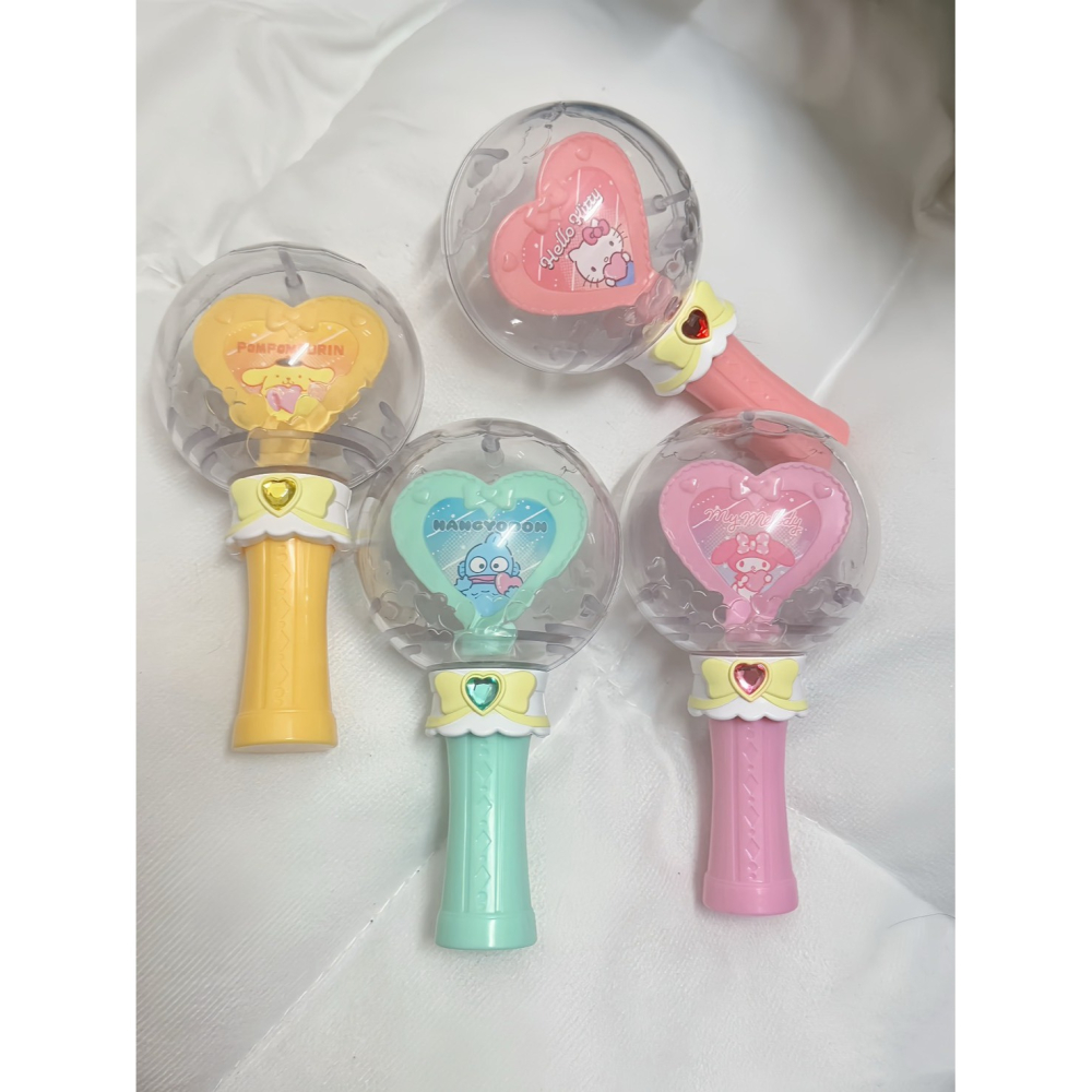 正版萬代扭蛋三麗鷗sanrio水晶球螢光棒 螢光棒造型水晶球 三麗鷗角色扭蛋 收藏擺飾 扭蛋-細節圖2