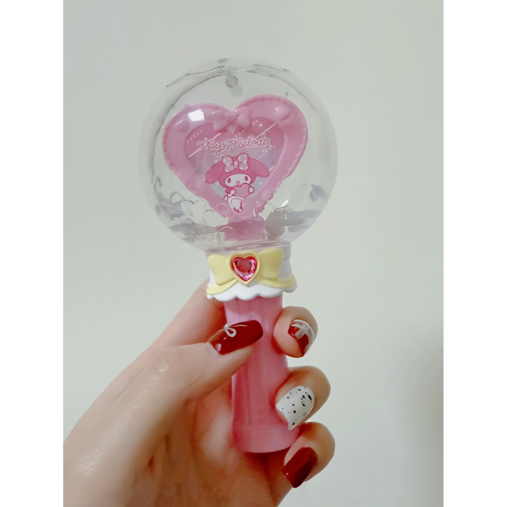 正版萬代扭蛋三麗鷗sanrio水晶球螢光棒 螢光棒造型水晶球 三麗鷗角色扭蛋 收藏擺飾 扭蛋-細節圖5