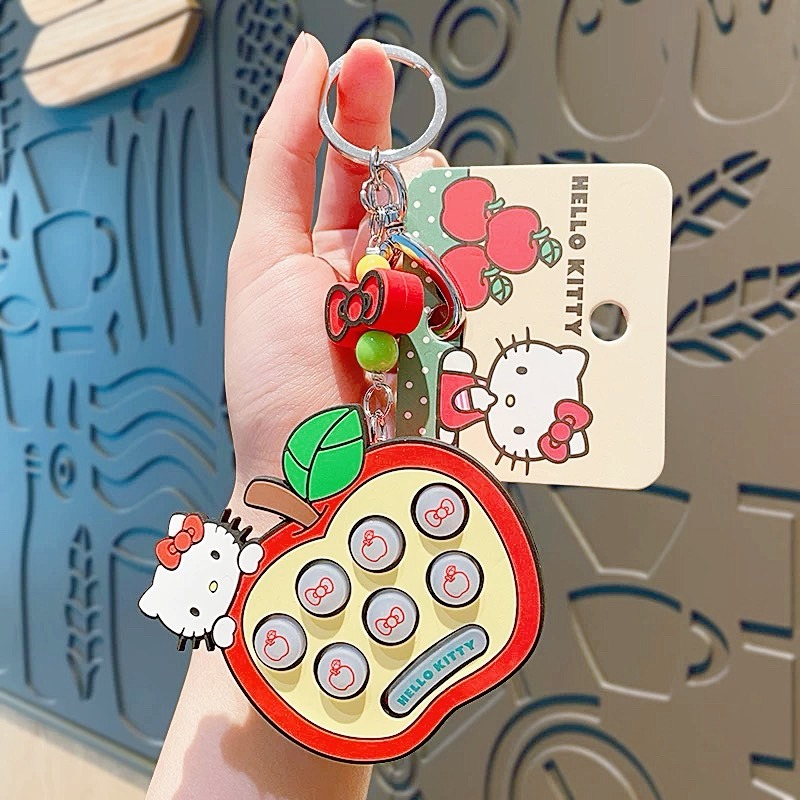 三麗鷗Kitty迷你玩具吊飾 掛飾 可愛鑰匙圈 復古迷你玩具 吊飾組 迷你玩具吊飾-細節圖2