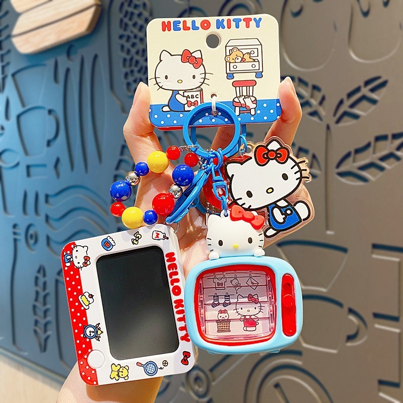 三麗鷗Kitty迷你玩具吊飾 掛飾 可愛鑰匙圈 復古迷你玩具 吊飾組 迷你玩具吊飾-細節圖4