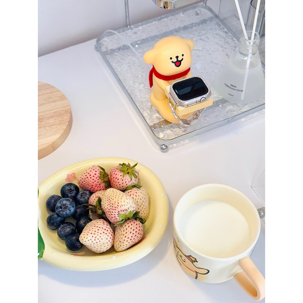 【線條小狗充電座】線條小狗 AppleWatch 充電座 手錶支架 收納支架 可愛桌面裝飾 手錶充電器-細節圖6