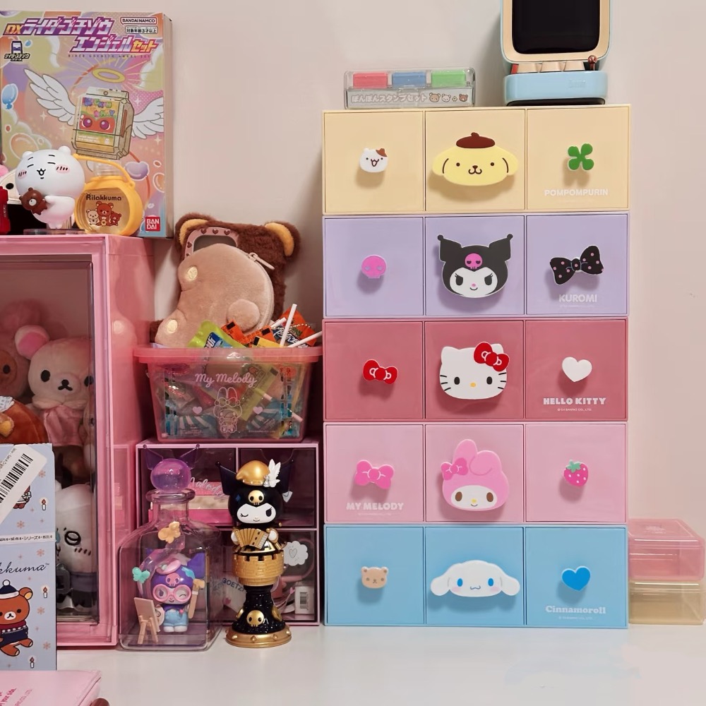 【Sanrio抽屜收納盒】三麗鷗卡通收納抽屜盒 桌面小收納 ｜抽屜櫃 ｜文具收納盒 ｜收納｜桌面收納-細節圖3