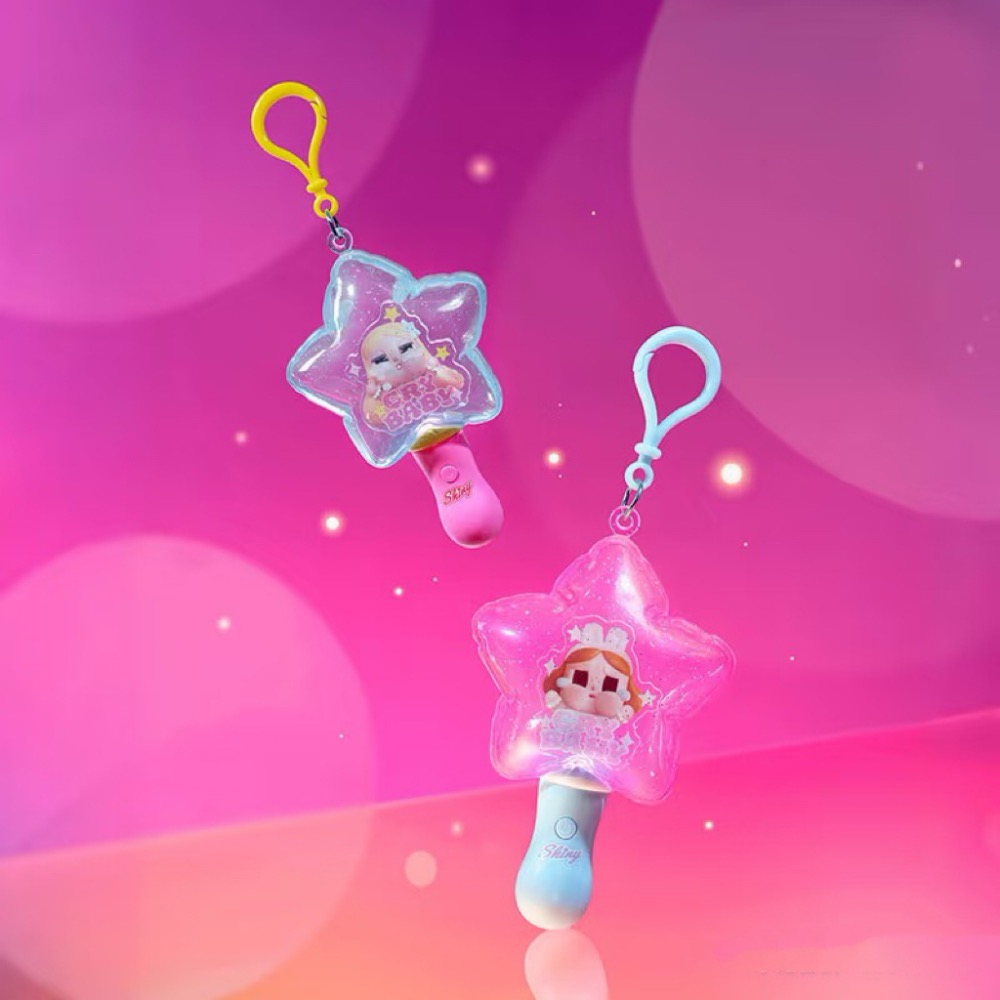 【POPMART Crybaby盲盒】Shiny Shiny系列發光掛件盲盒夜光造型鑰匙圈 可愛掛飾 收藏盲盒 發光盲盒-細節圖4