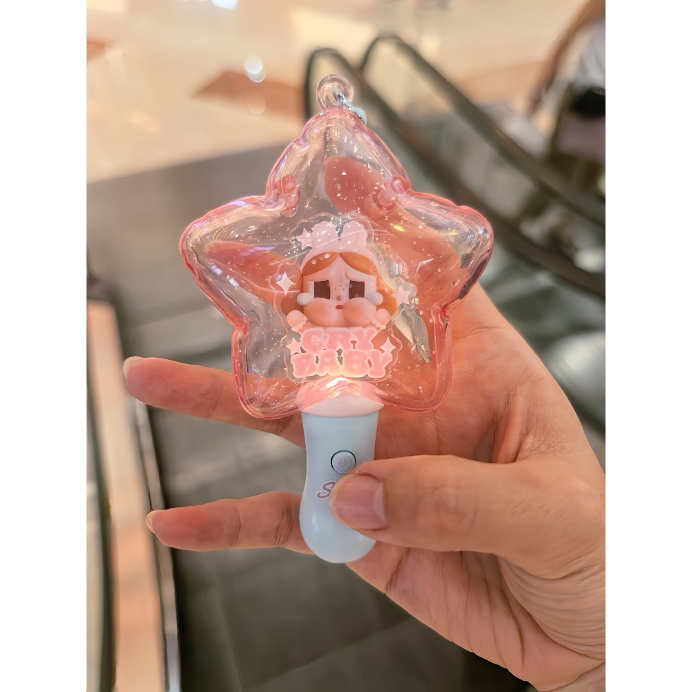 【POPMART Crybaby盲盒】Shiny Shiny系列發光掛件盲盒夜光造型鑰匙圈 可愛掛飾 收藏盲盒 發光盲盒-細節圖7