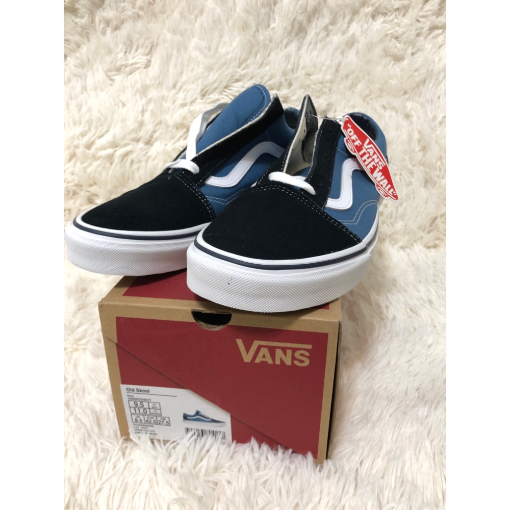 Vans 藍白休閒鞋-細節圖3