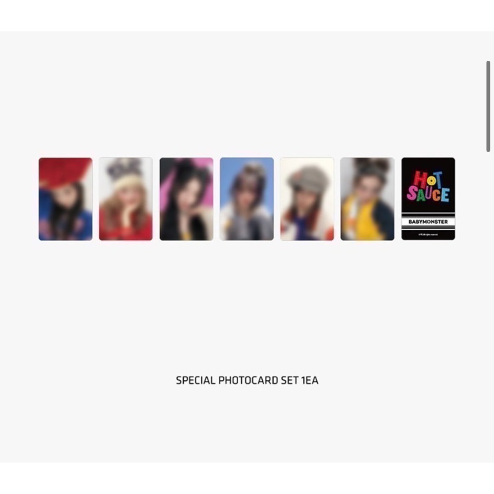 [HOTSAUCE]BABYMONSTER 隨機卡包-細節圖4