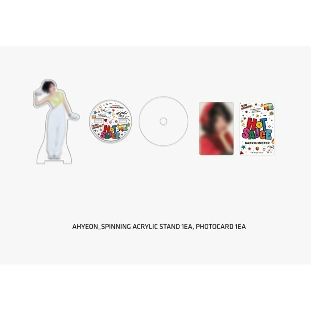 [HOTSAUCE] BABYMONSTER 旋轉壓克力立牌-細節圖5