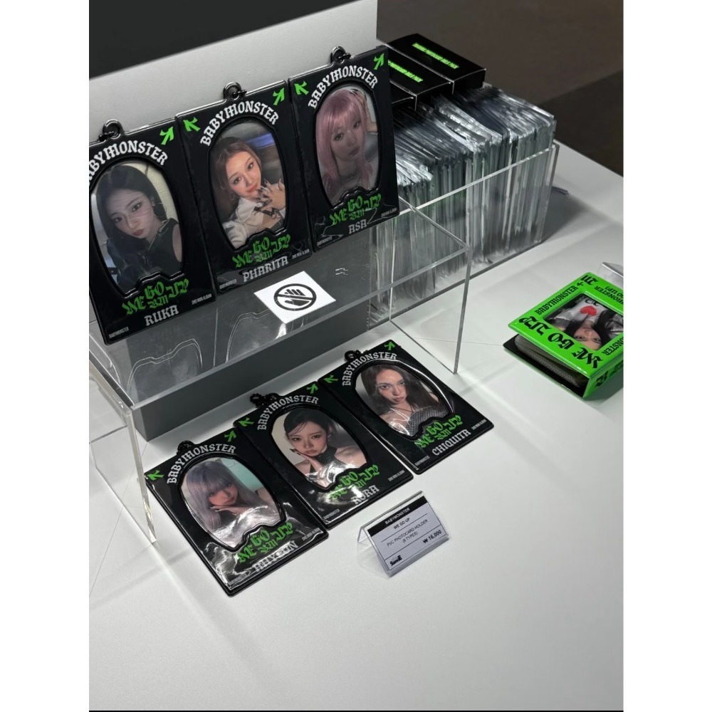 官方正品 寶怪BABYMONSTER WEGOUP周邊賣場 相片組 小卡 卡冊組 卡包 立牌 絨毛吊飾鑰匙圈-規格圖5