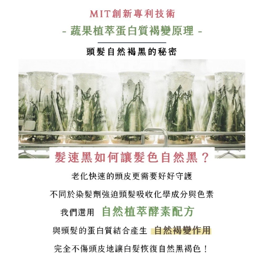 PURE HOME-髮速黑護髮噴霧 植萃護髮噴霧 白髮救星 純天然 免沖洗-2入組-細節圖7