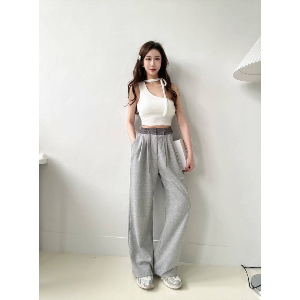 【Aries.shop】實拍my單邊造型綁帶背心bra top  女裝-細節圖3