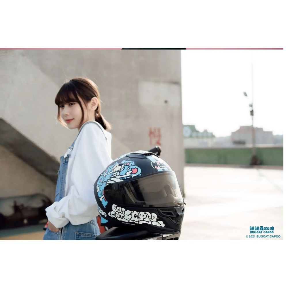 N806 咖波夜光全罩式安全帽-細節圖10