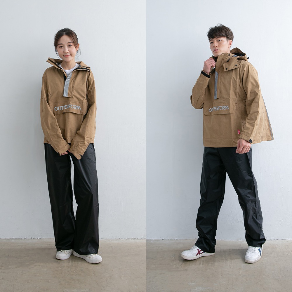 【Rain ! 叮咚】奧德蒙｜揹客 Packerism 套式背包款衝鋒雨衣｜兩件式雨衣、機車雨衣-細節圖2