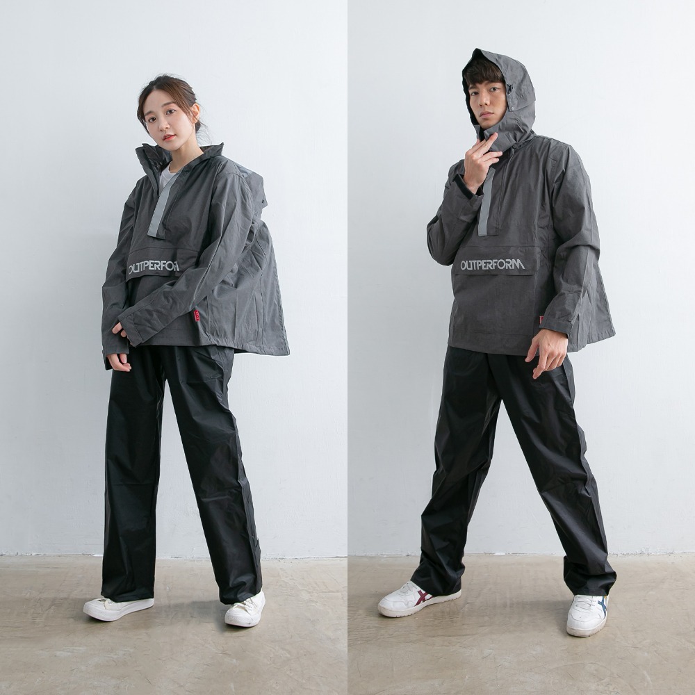 【Rain ! 叮咚】奧德蒙｜揹客 Packerism 套式背包款衝鋒雨衣｜兩件式雨衣、機車雨衣-細節圖3