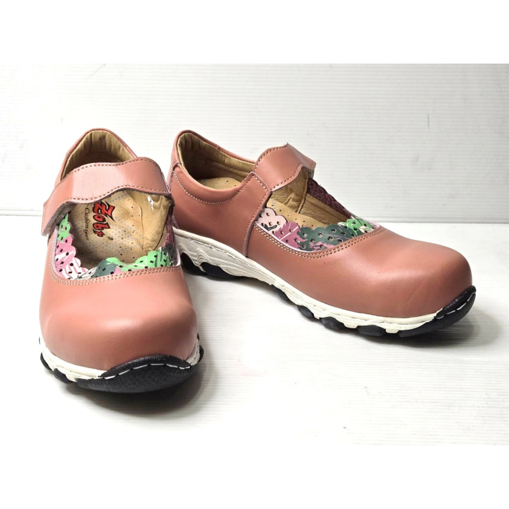 零碼鞋 8號 Zobr 路豹 氣墊娃娃鞋 DD656 粉綠彩色 ( DD系列 )特價:990元 #ZOBR  #娃娃鞋-細節圖4