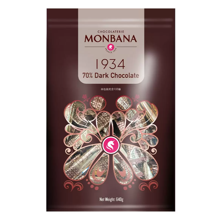 【好市多代購】Monbana 1934 70%迦納黑巧克力條 640公克