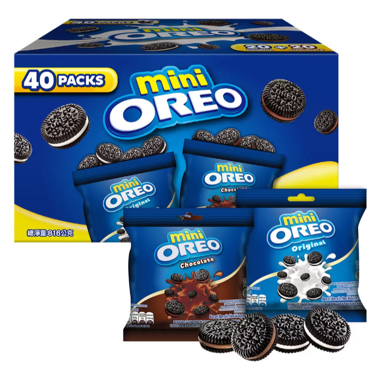 【好市多代購#限時優惠】奧利奧 迷你巧克力夾心餅乾分享組 816公克~04/12-細節圖2