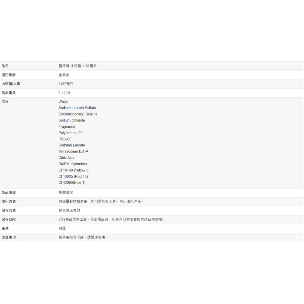 【好市多代購#限時特價】露得清 沐浴露 1182毫升~04/12-細節圖5