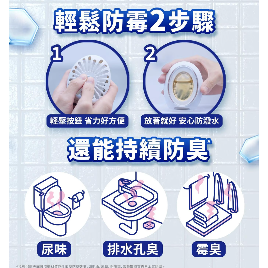 【好市多代購】風倍清 浴廁防霉防臭劑 清新柑橘 + 柔和花香7毫升X6入-細節圖5