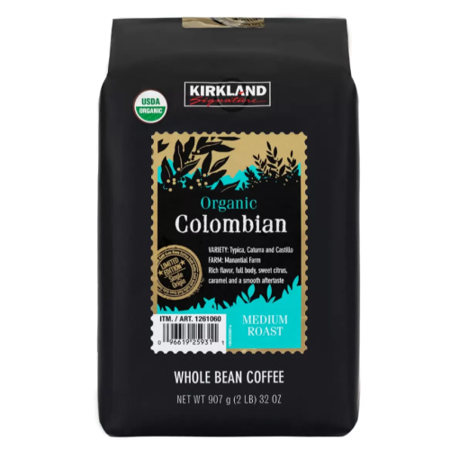 【好市多代購#限時特價】Kirkland Signature 科克蘭有機哥倫比亞咖啡豆 907公克~5/26