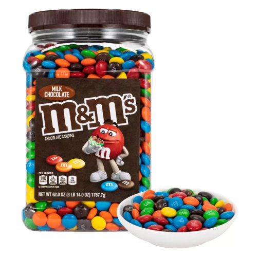 【好市多代購】M&M＇s 牛奶糖衣巧克力罐裝 1757.7公克