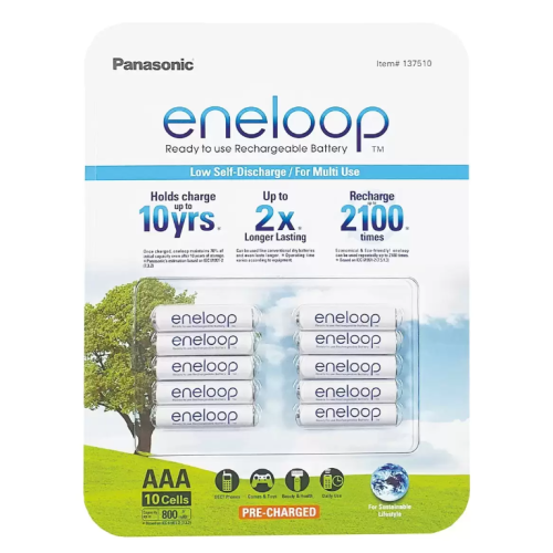 【好市多代購】Panasonic Eneloop 4號充電電池 10入
