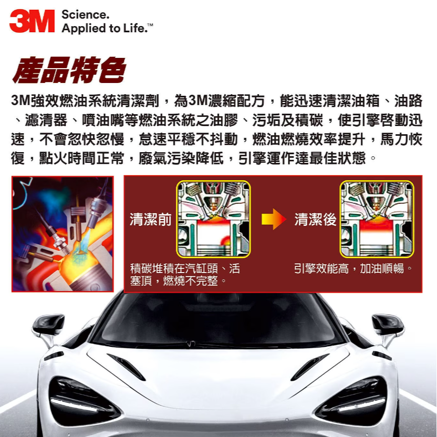 【好市多代購】3M 強效升級燃油系統清潔劑 4入組-細節圖2