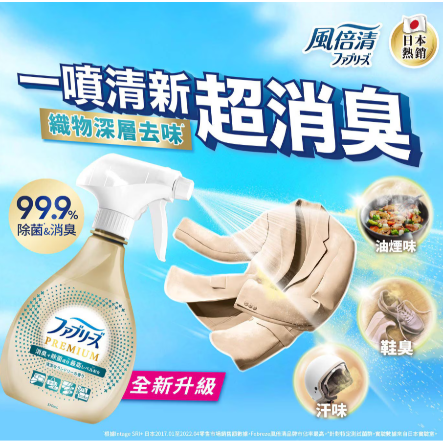 【好市多代購】風倍清 織物除菌消臭噴霧 高效除臭 370毫升 + 補充包 320毫升 X 4入-細節圖4