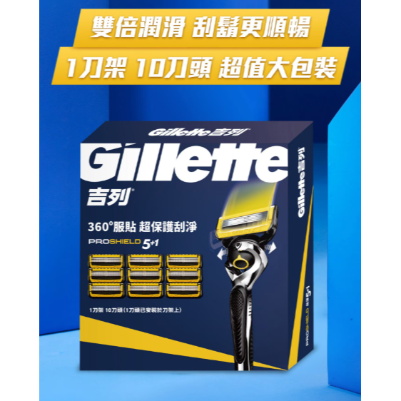 【好市多代購】吉列 鋒護手動刮鬍刀組 刀架 X 1 + 刀頭 X 10-細節圖3