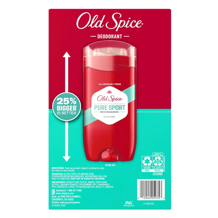 【好市多代購】Old Spice 運動款長效體香膏 85克 X 5入組-細節圖2