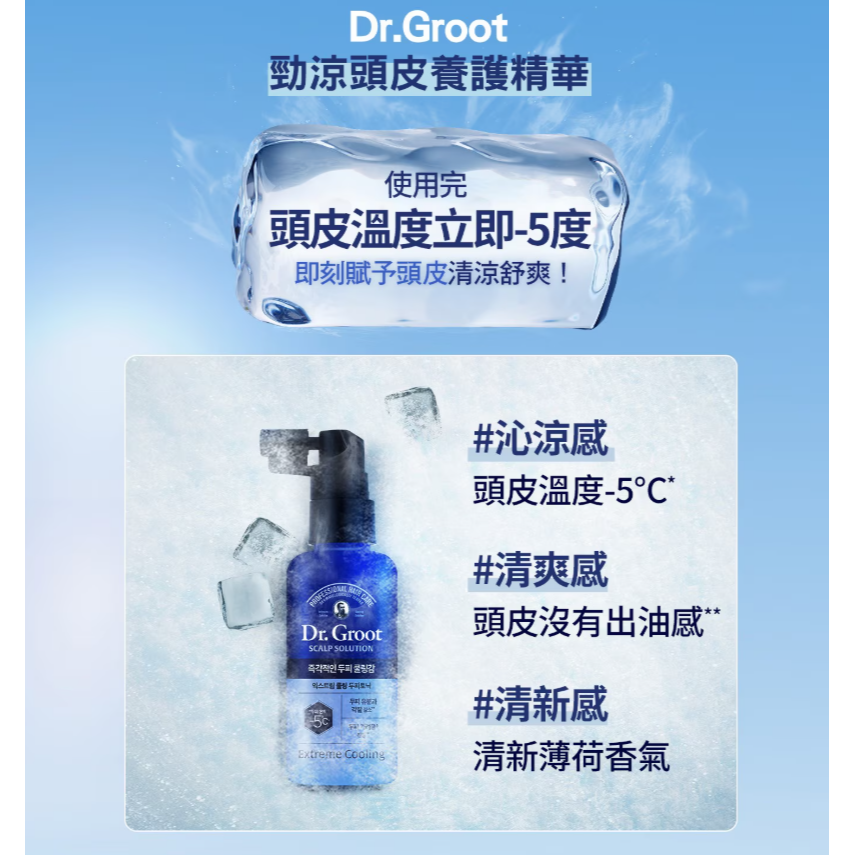 【好市多代購】Dr. Groot 勁涼頭皮養護精華 80毫升 X 2入+洗髮精 180毫升 X 1入-細節圖4