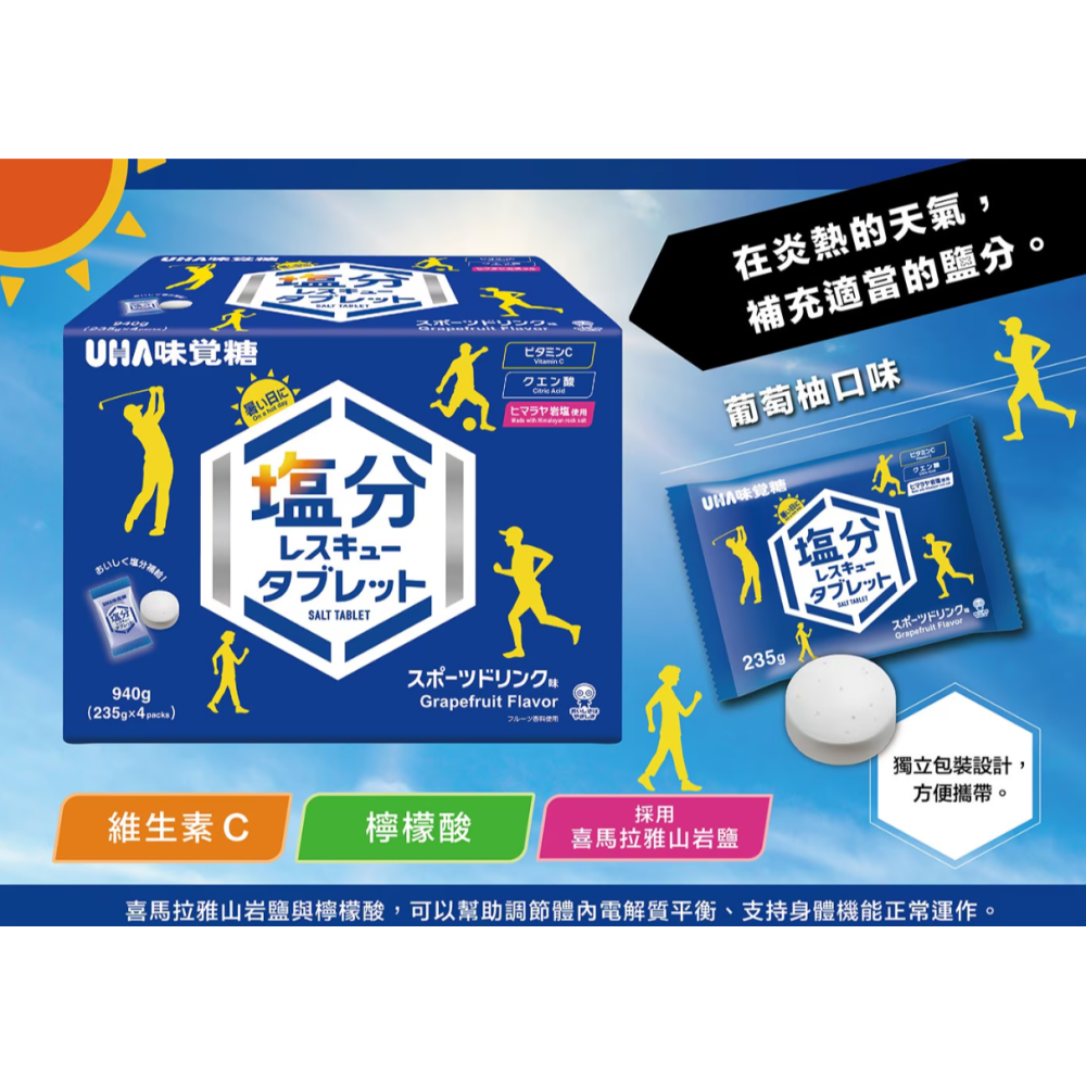 【好市多代購】UHA 鹽補給嚼錠 336錠-細節圖4