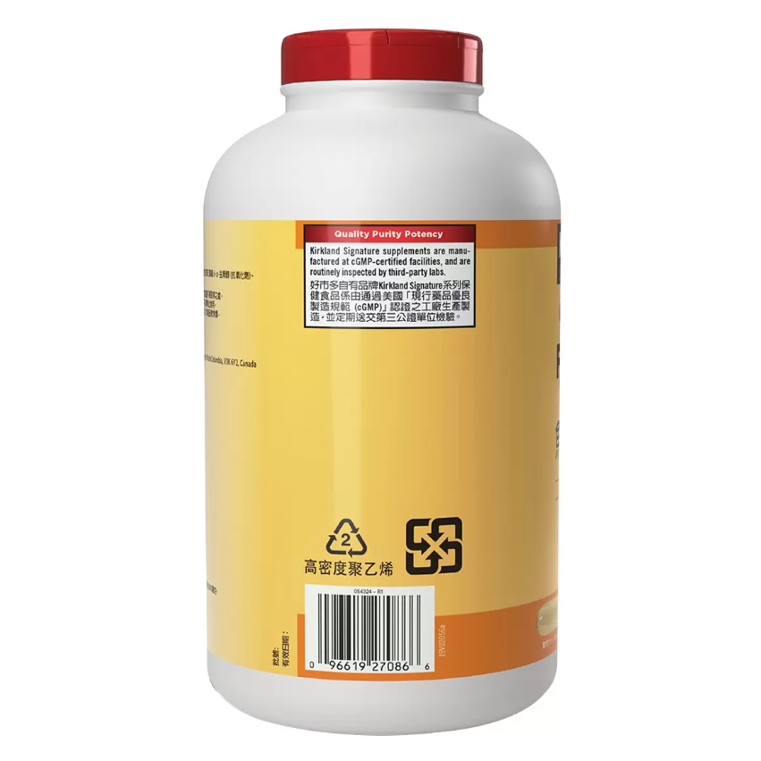 【好市多代購】科克蘭 魚油軟膠囊 1000毫克 400粒-細節圖4